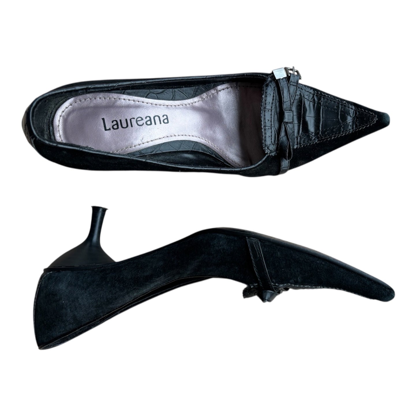 Schwarze Kitten Heels