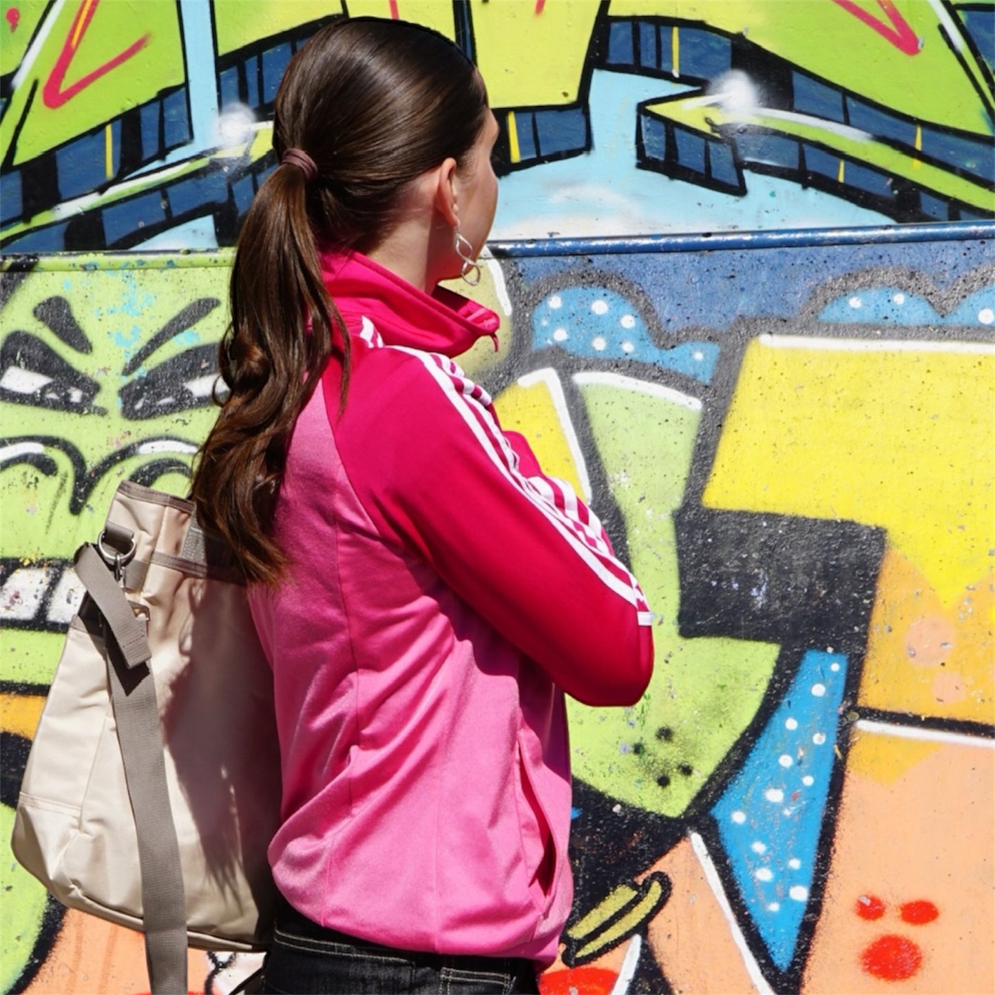 Pinke Adidas Jacke
