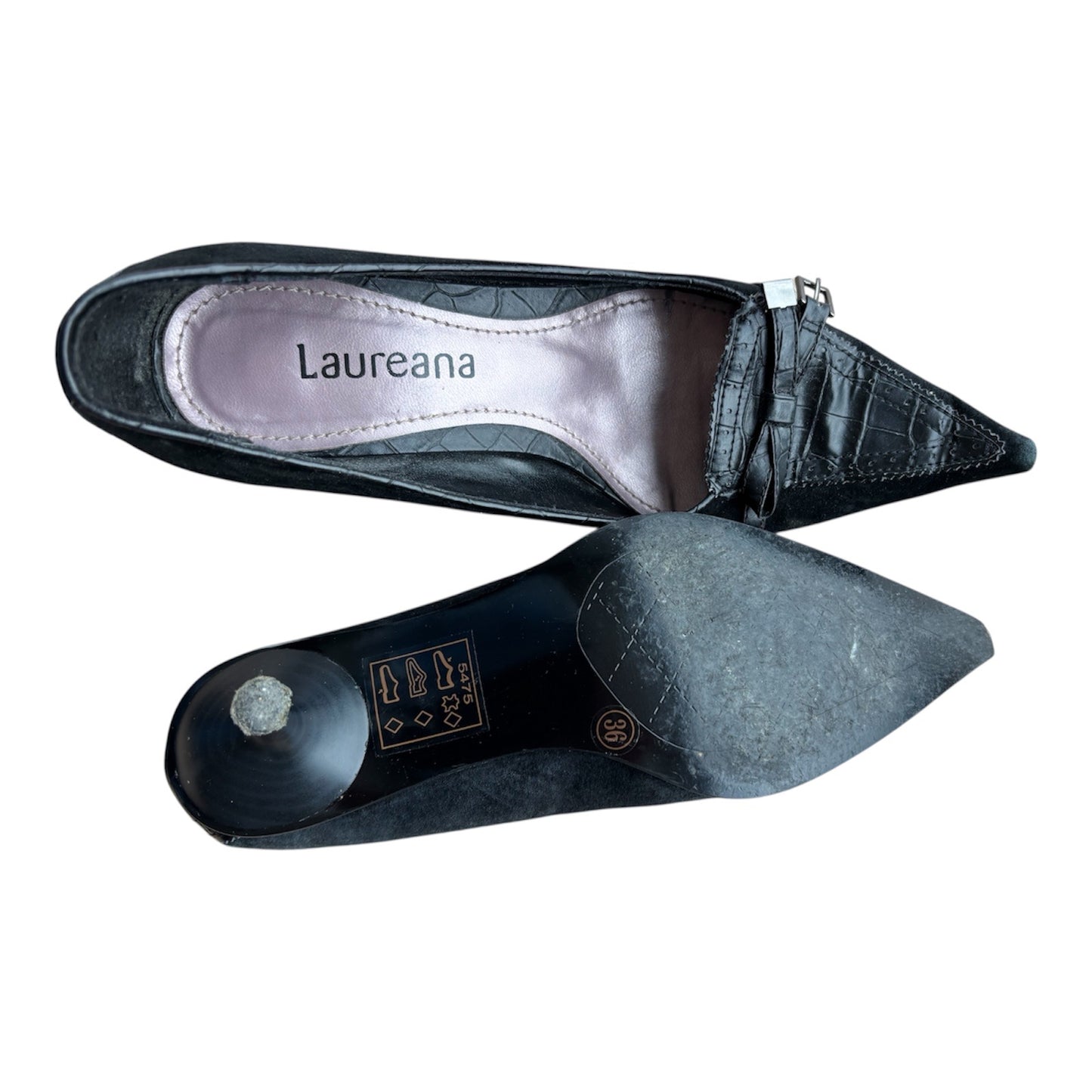 Schwarze Kitten Heels